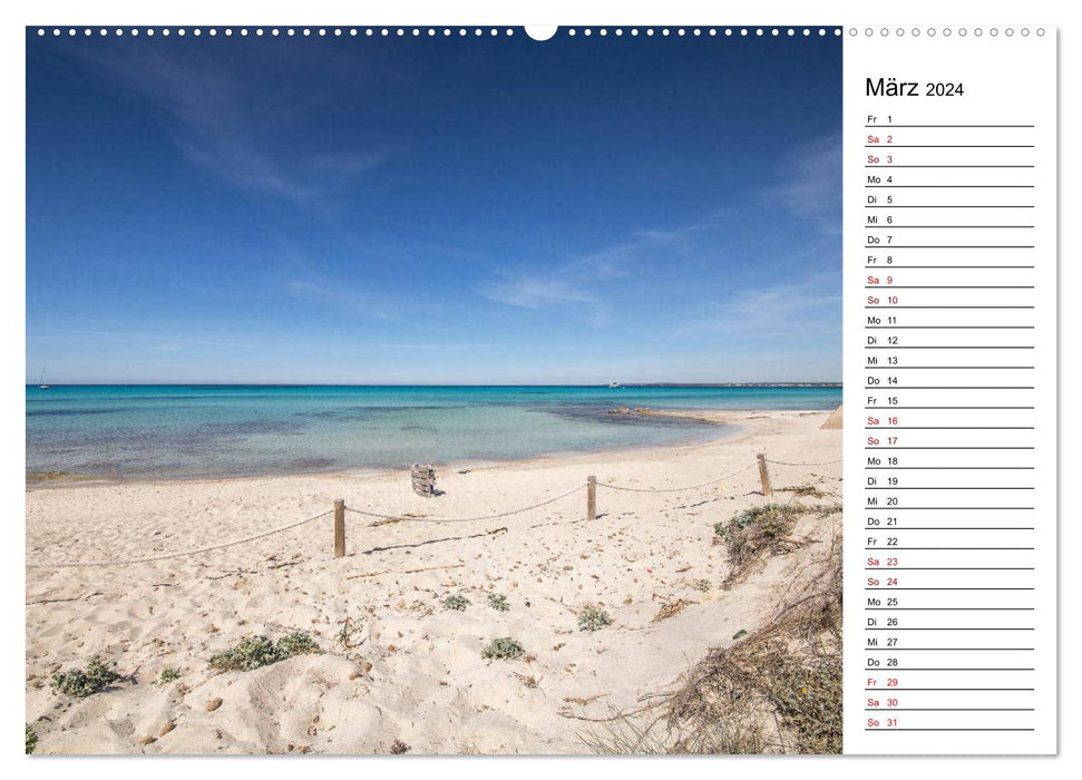 Mallorca - beaches in the southeast (CALVENDO wall calendar 2024) 