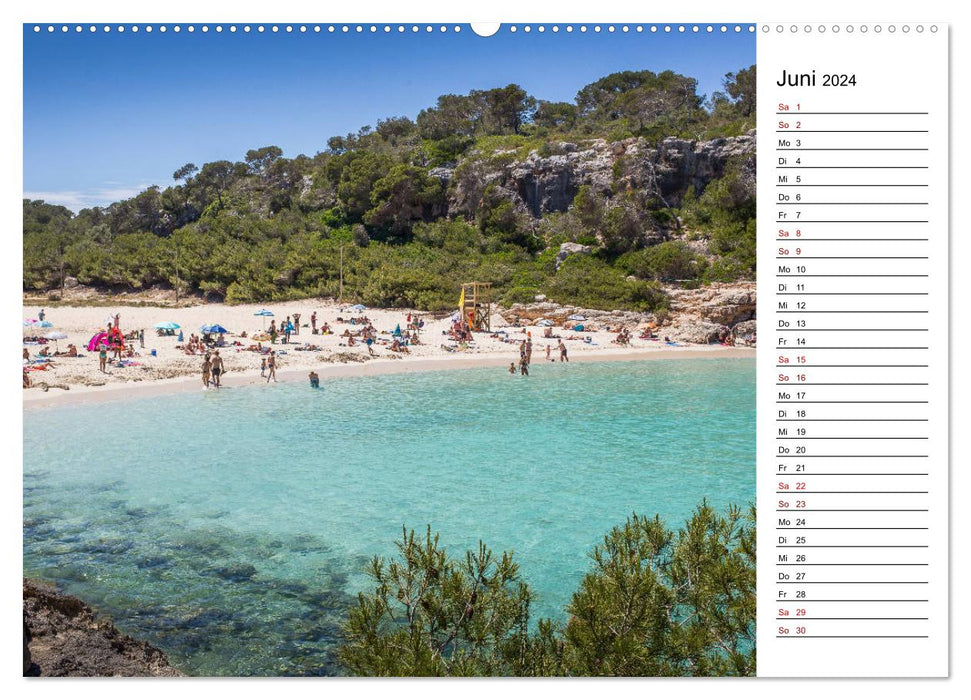 Mallorca - beaches in the southeast (CALVENDO wall calendar 2024) 