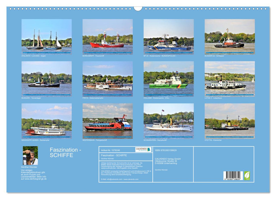 Fascination - SHIPS (CALVENDO wall calendar 2024) 