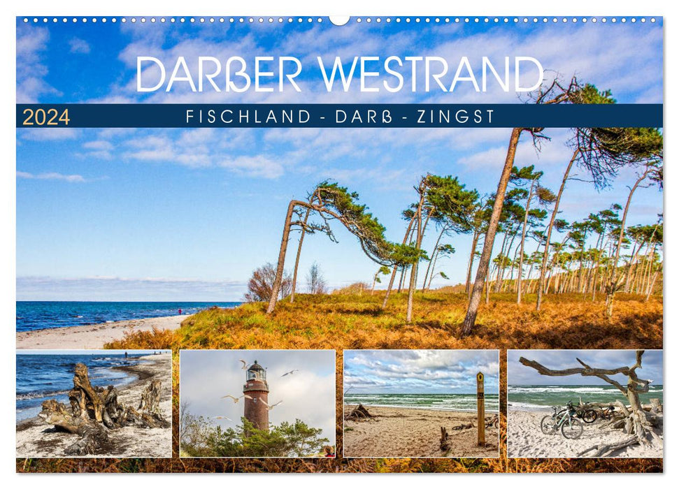 Darßer Weststrand - Fischland Darß Zingst (CALVENDO Wandkalender 2024)