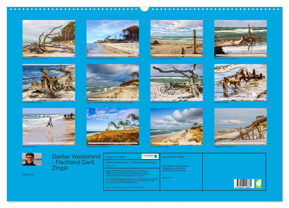 Darßer Weststrand - Fischland Darß Zingst (CALVENDO Wandkalender 2024)