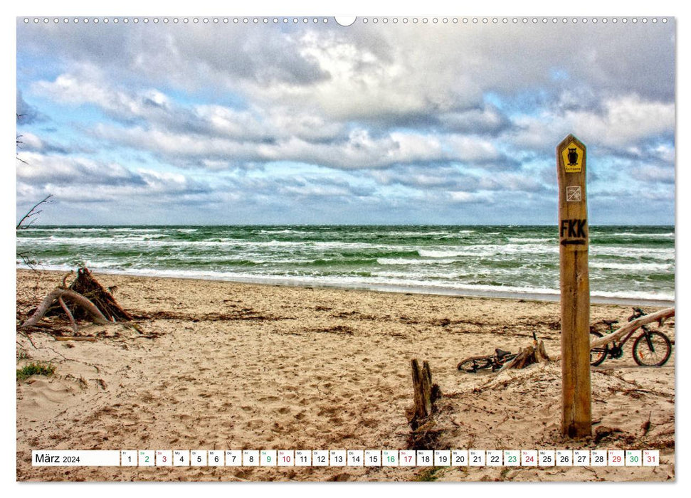 Darßer Weststrand - Fischland Darß Zingst (CALVENDO wall calendar 2024) 