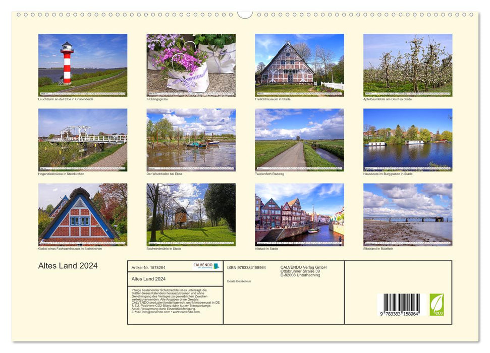 Altes Land 2024 (CALVENDO Premium Wandkalender 2024)