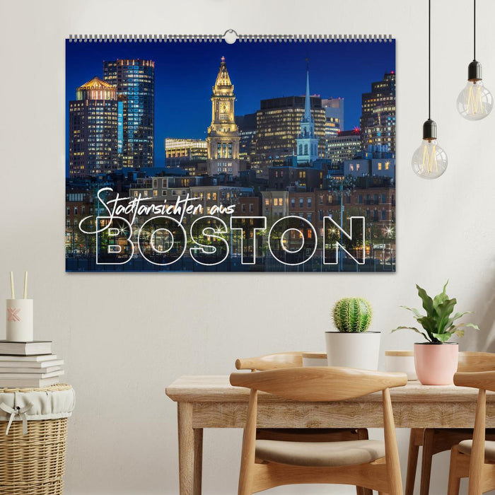 Vues de la ville depuis Boston (calendrier mural CALVENDO 2024) 