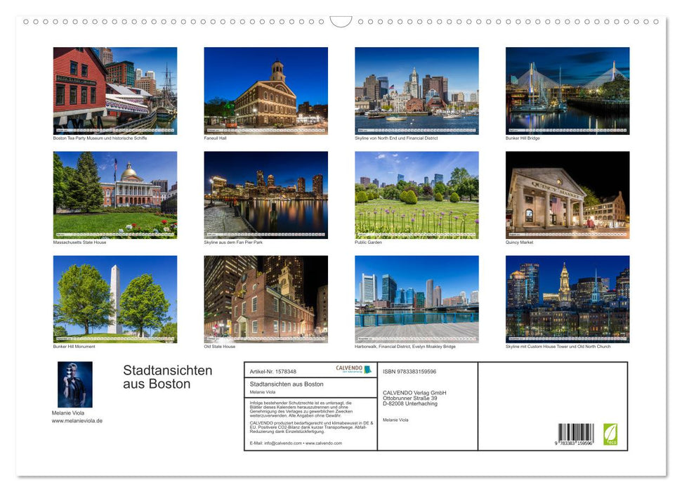 City views from Boston (CALVENDO wall calendar 2024) 