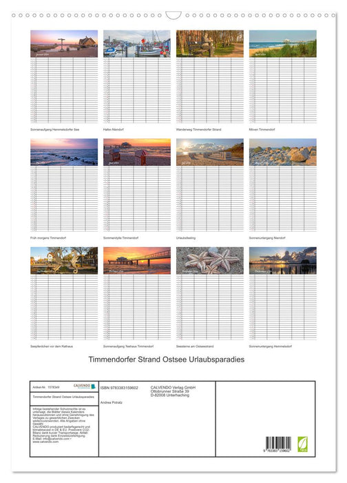 Timmendorfer Strand - Ostsee Urlaubsparadies (CALVENDO Wandkalender 2024)