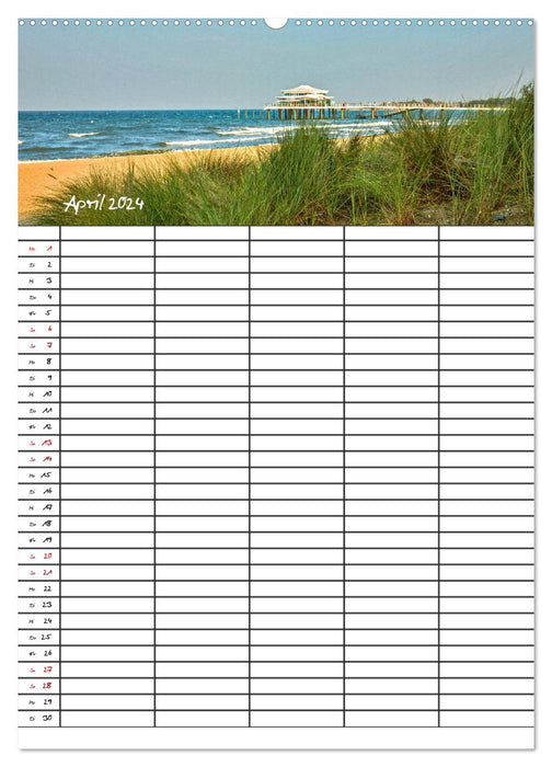 Timmendorfer Strand - Baltic Sea holiday paradise (CALVENDO wall calendar 2024) 