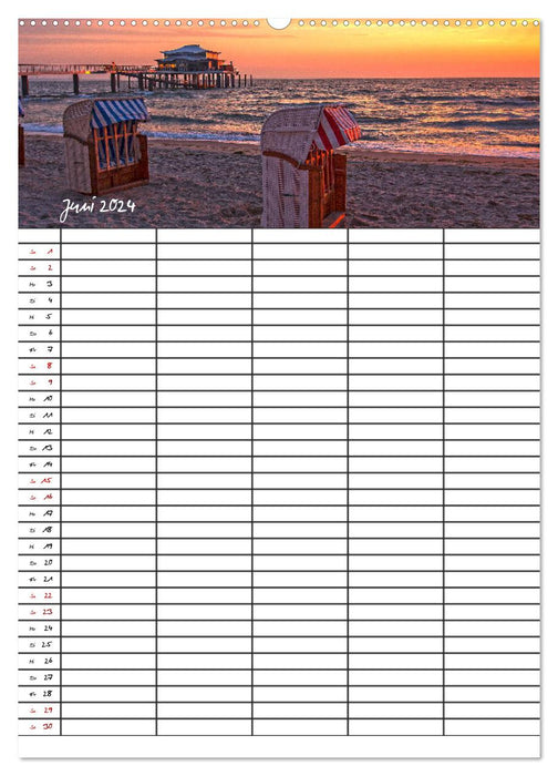 Timmendorfer Strand - Ostsee Urlaubsparadies (CALVENDO Wandkalender 2024)