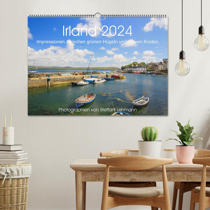 Irland 2024. Impressionen zwischen grünen Hügeln und blauen Küsten (CALVENDO Wandkalender 2024)