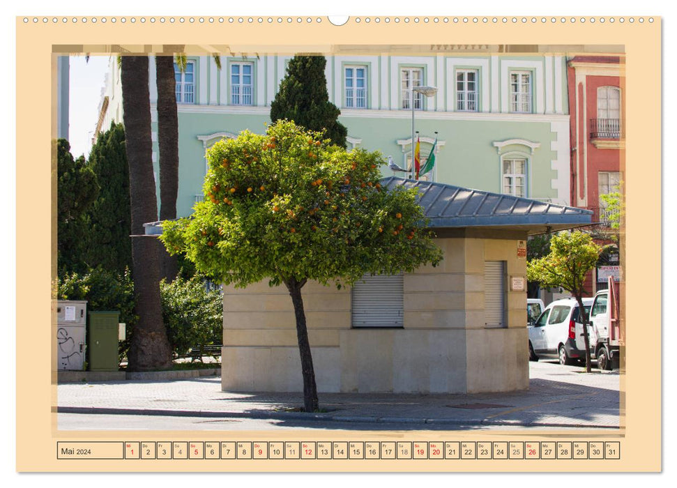 Cadix - la ville blanche sur l'océan Atlantique (Calvendo Premium Wall Calendar 2024) 