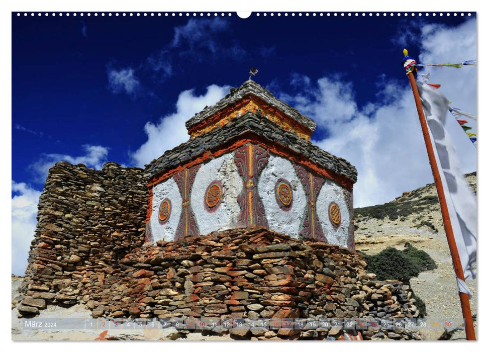 Stupas – Buddhistische Sakralbauten 2024 (CALVENDO Premium Wandkalender 2024)