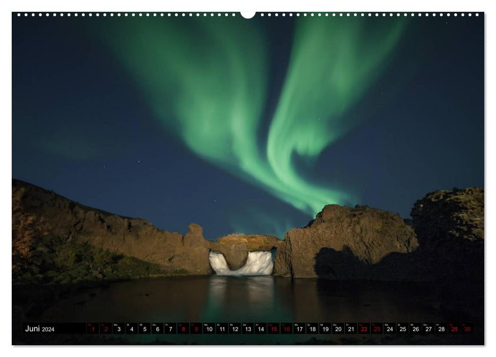 Aurora borealis - Magische Polarlichtnächte in Island und Norwegen (CALVENDO Wandkalender 2024)