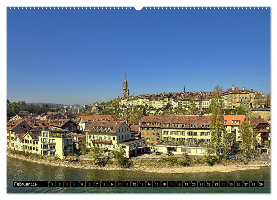 BERN - Vom Bärengraben bis Zytglogge (CALVENDO Premium Wandkalender 2024)