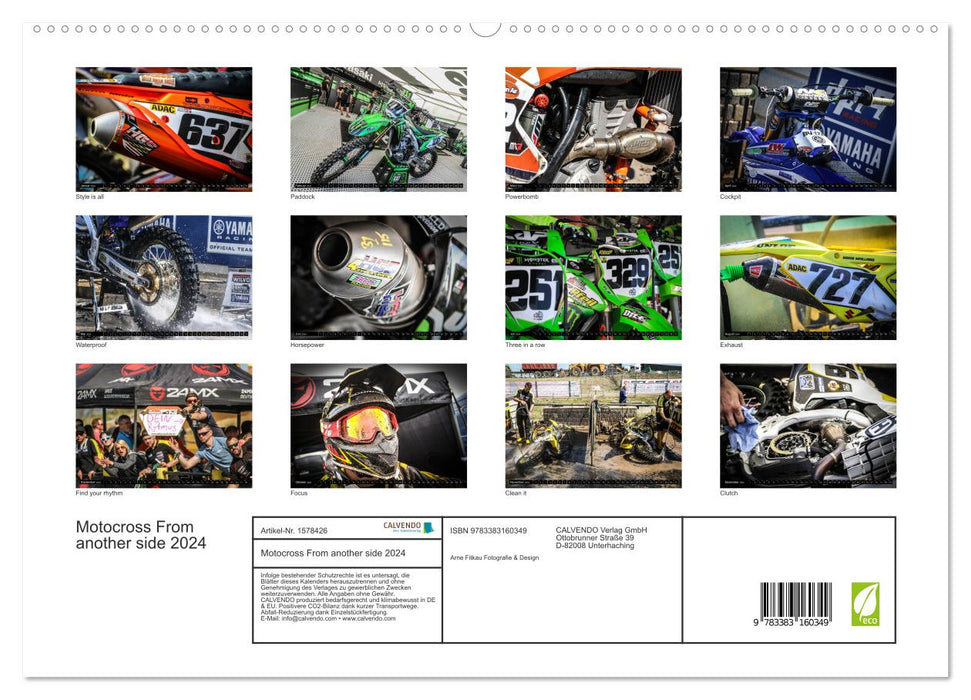 Motocross From another side 2024 (CALVENDO Premium Wandkalender 2024)