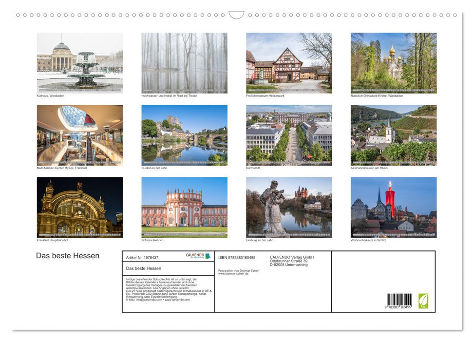 The best of Hesse (CALVENDO wall calendar 2024) 