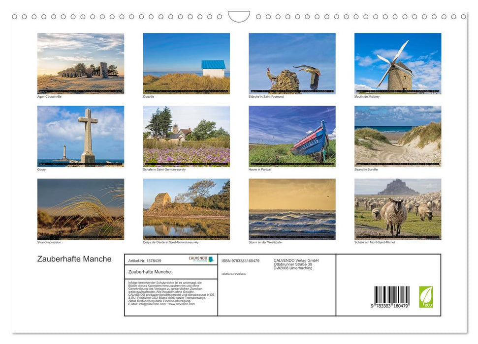 Magical La Manche (CALVENDO wall calendar 2024) 
