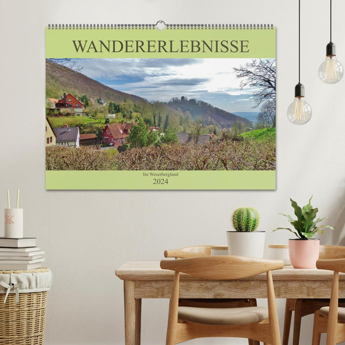 Hiking experiences in the Weserbergland (CALVENDO wall calendar 2024) 