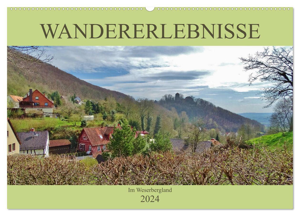 Hiking experiences in the Weserbergland (CALVENDO wall calendar 2024) 