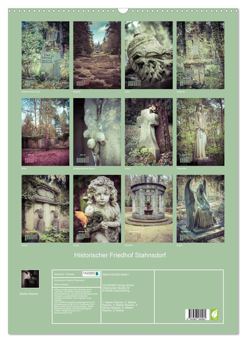 Historic Stahnsdorf Cemetery (CALVENDO wall calendar 2024) 