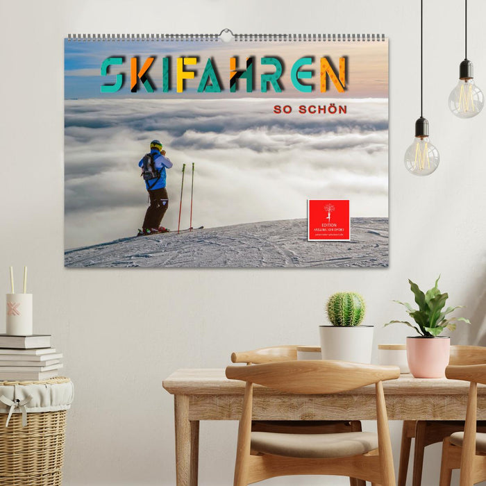 Skifahren - so schön (CALVENDO Wandkalender 2024)