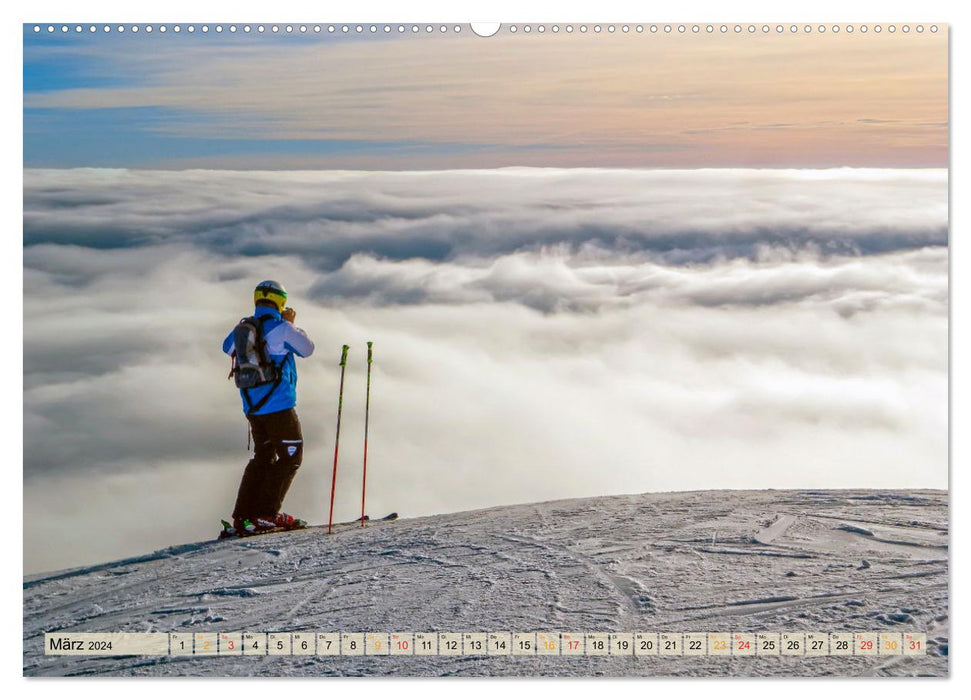 Skiing - so beautiful (CALVENDO wall calendar 2024) 