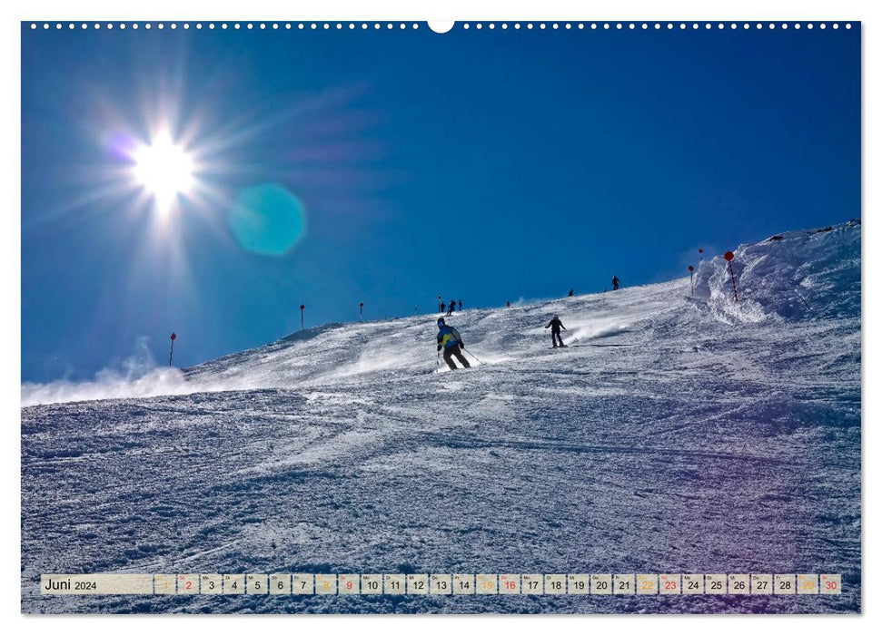 Skifahren - so schön (CALVENDO Wandkalender 2024)