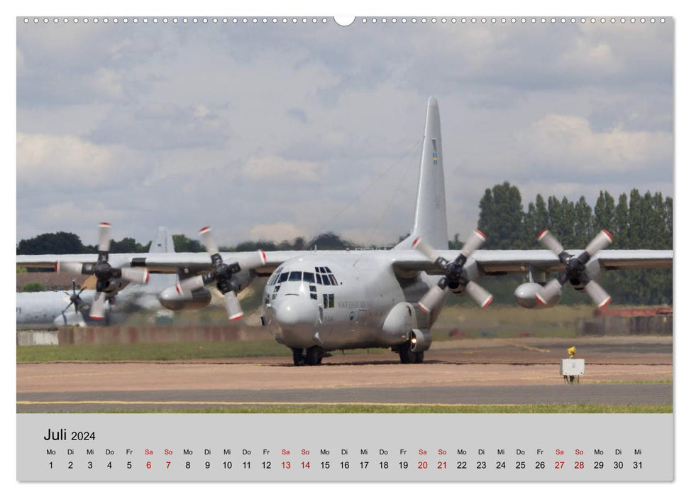 Transport aircraft C-130 Hercules (CALVENDO Premium Wall Calendar 2024) 