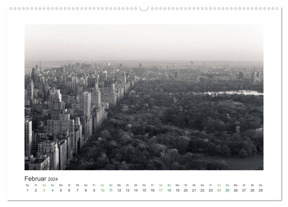 New York in schwarz weiss (CALVENDO Premium Wandkalender 2024)