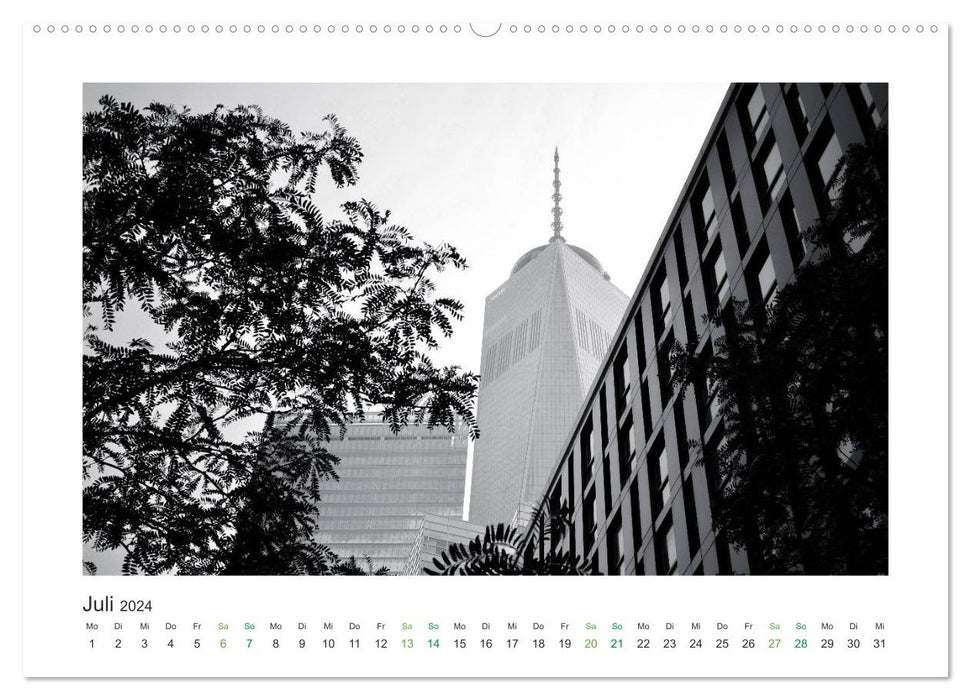 New York in schwarz weiss (CALVENDO Premium Wandkalender 2024)