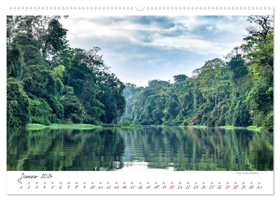 Pure nature, Costa Rica (CALVENDO wall calendar 2024) 
