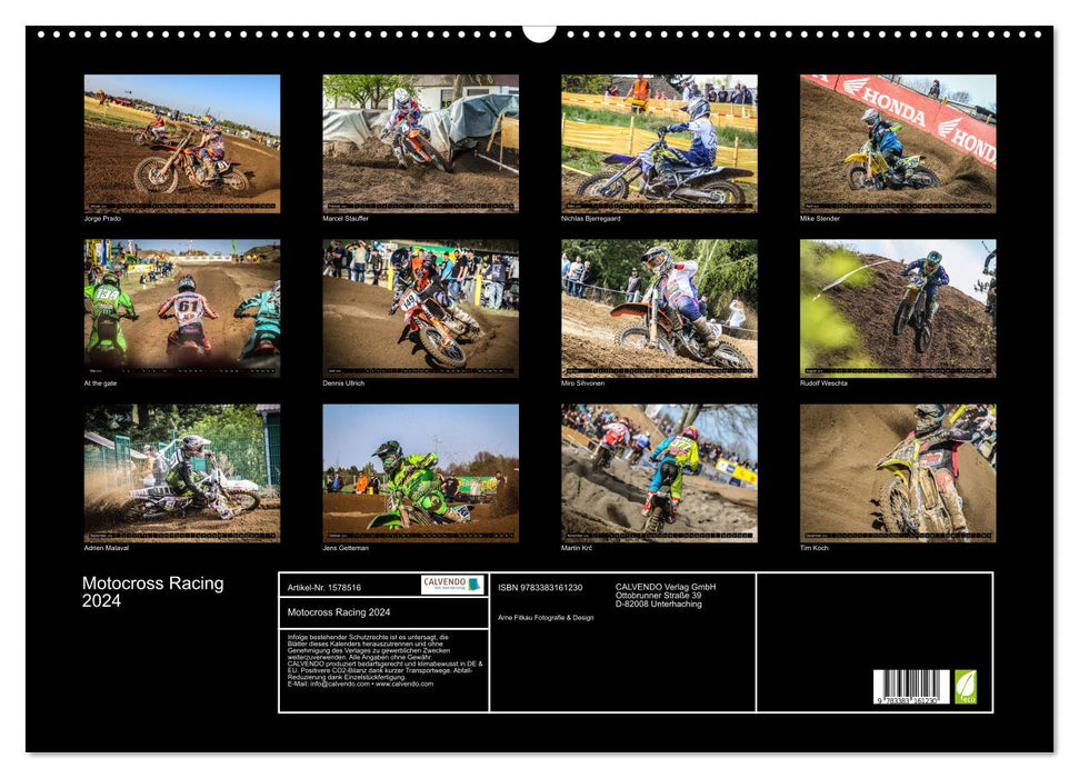 Motocross Racing 2024 (CALVENDO Wandkalender 2024)