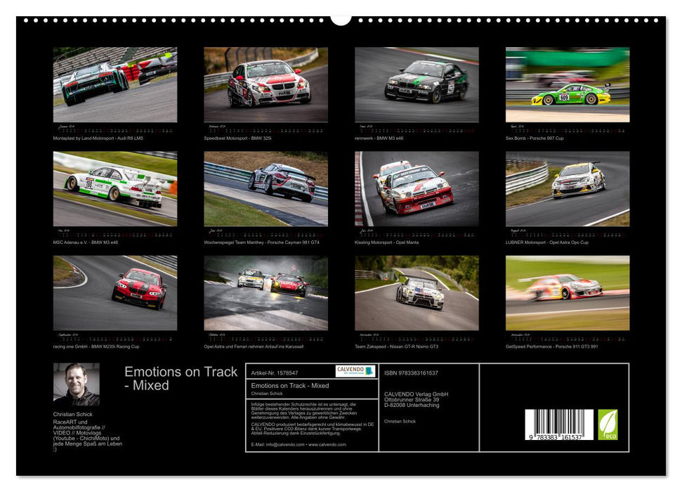 Emotions on Track - Langstreckenmeisterschaft am Nürburgring - Mixed (CALVENDO Premium Wandkalender 2024)