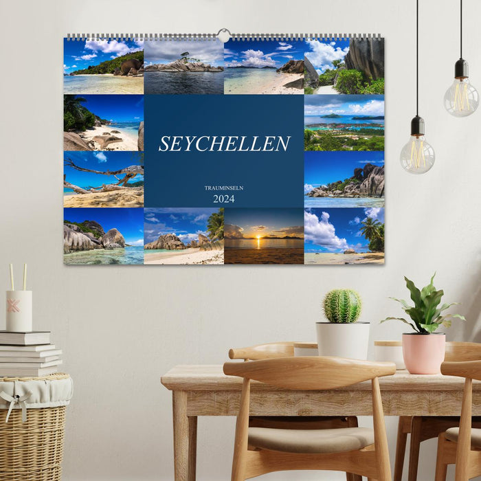 Trauminseln Seychellen (CALVENDO Wandkalender 2024)