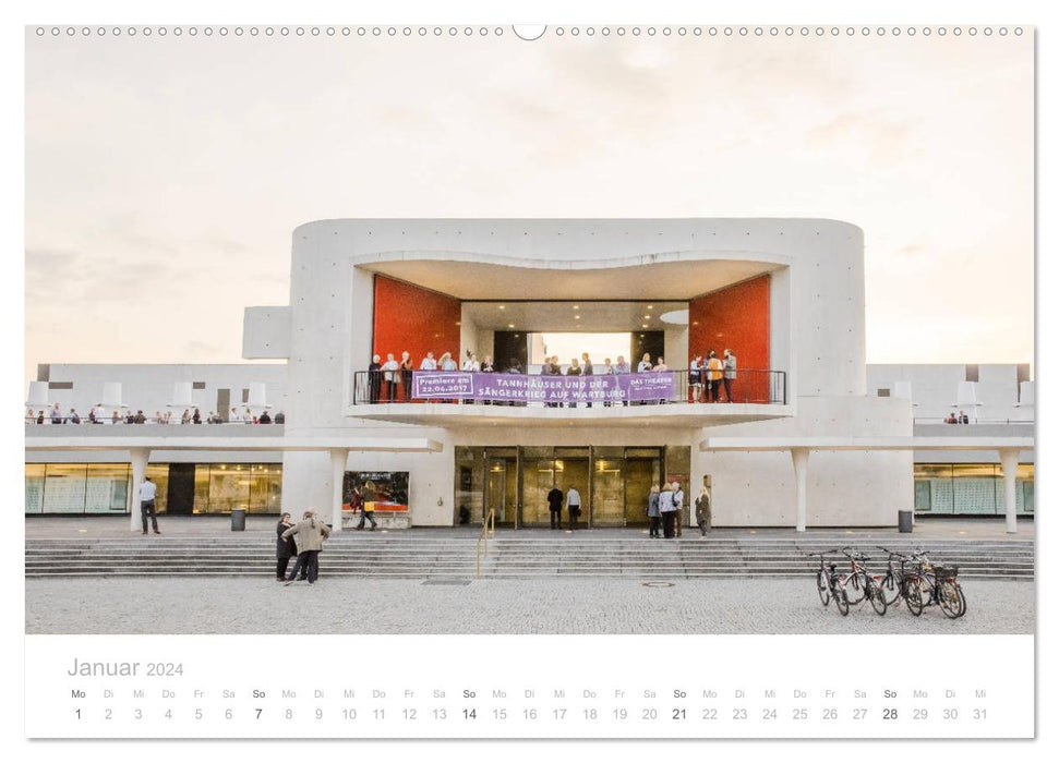 Darmstadt – Gärten, Kunst, Architektur (CALVENDO Premium Wandkalender 2024)
