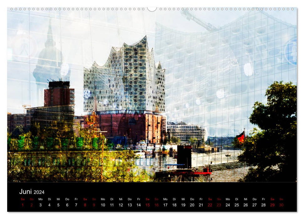 Elbphilharmonie-ARTig (CALVENDO Wandkalender 2024)