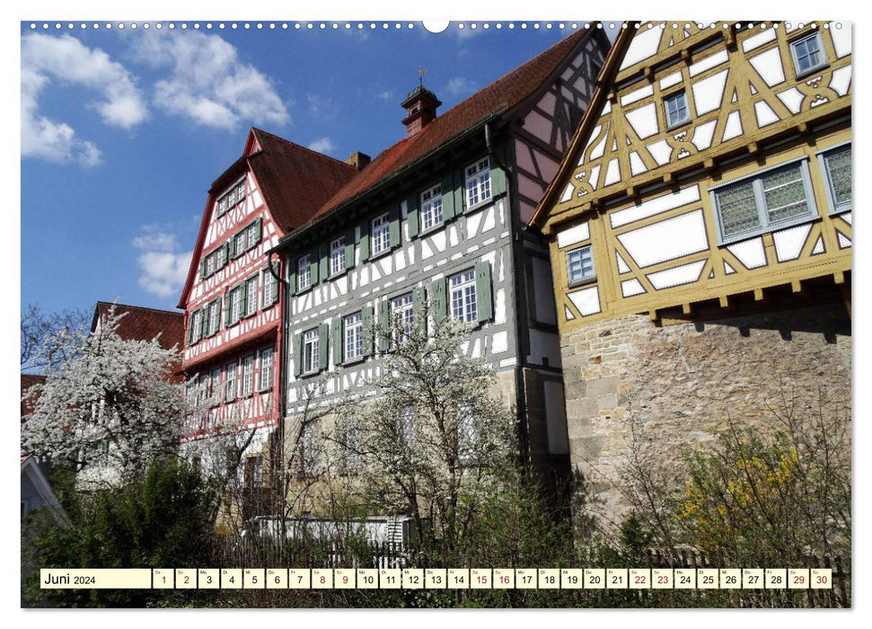 On the road in Bietigheim-Bissingen (CALVENDO Premium wall calendar 2024) 