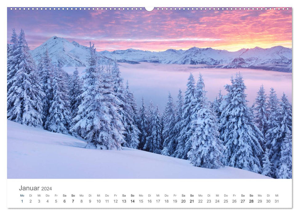 The beauty of the Alps (CALVENDO Premium Wall Calendar 2024) 