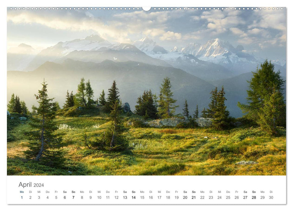 The beauty of the Alps (CALVENDO Premium Wall Calendar 2024) 