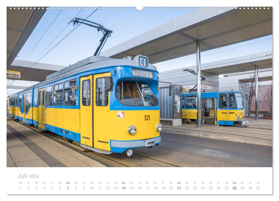 Bus, train and co. - Fascinating vehicles (CALVENDO Premium Wall Calendar 2024) 