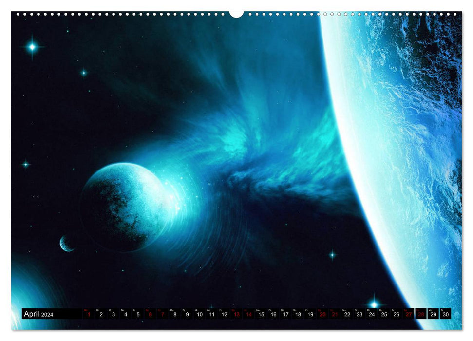 Sternenwelten (CALVENDO Premium Wandkalender 2024)
