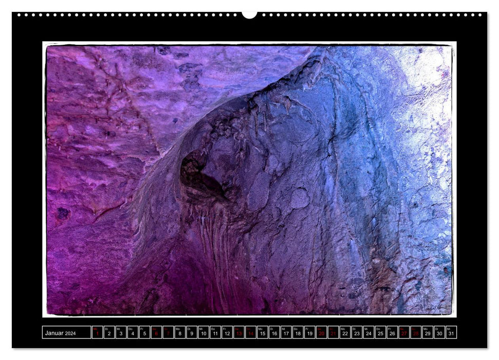 Tropfstein Dechenhöhle (CALVENDO Premium Wandkalender 2024)