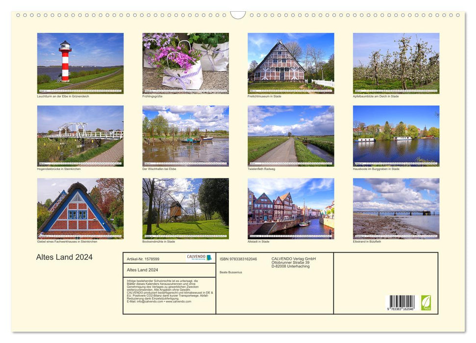 Altes Land 2024 (CALVENDO Wandkalender 2024)