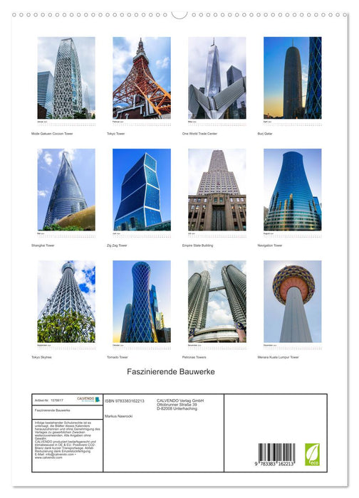 Fascinating buildings (CALVENDO Premium Wall Calendar 2024) 