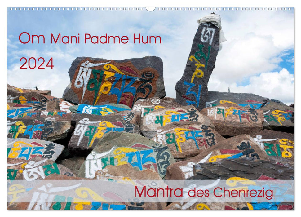 Om Mani Padme Hum – Mantra de Chenrezig (Calendrier mural CALVENDO 2024) 