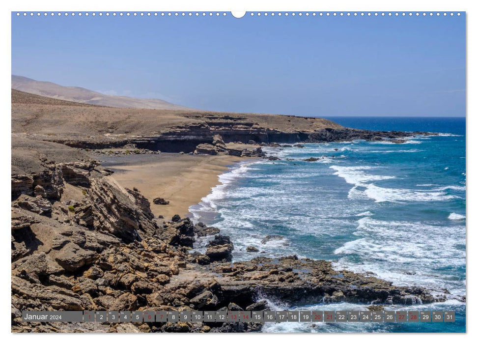 Fuerteventura - coast and desert (CALVENDO wall calendar 2024) 