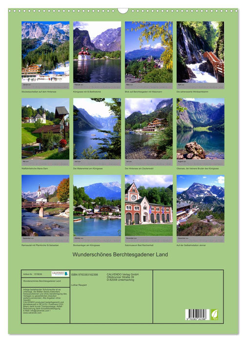 Wunderschönes Berchtesgadener Land (CALVENDO Wandkalender 2024)