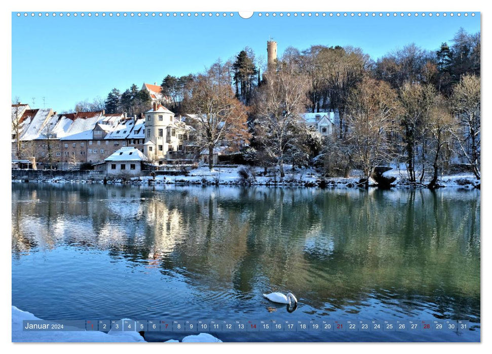 Landsberg am Lech - The lovely and romantic town on the river (CALVENDO Premium Wall Calendar 2024) 