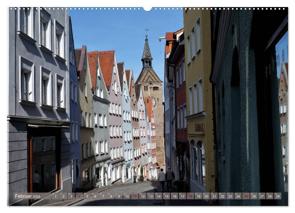 Landsberg am Lech - The lovely and romantic town on the river (CALVENDO Premium Wall Calendar 2024) 