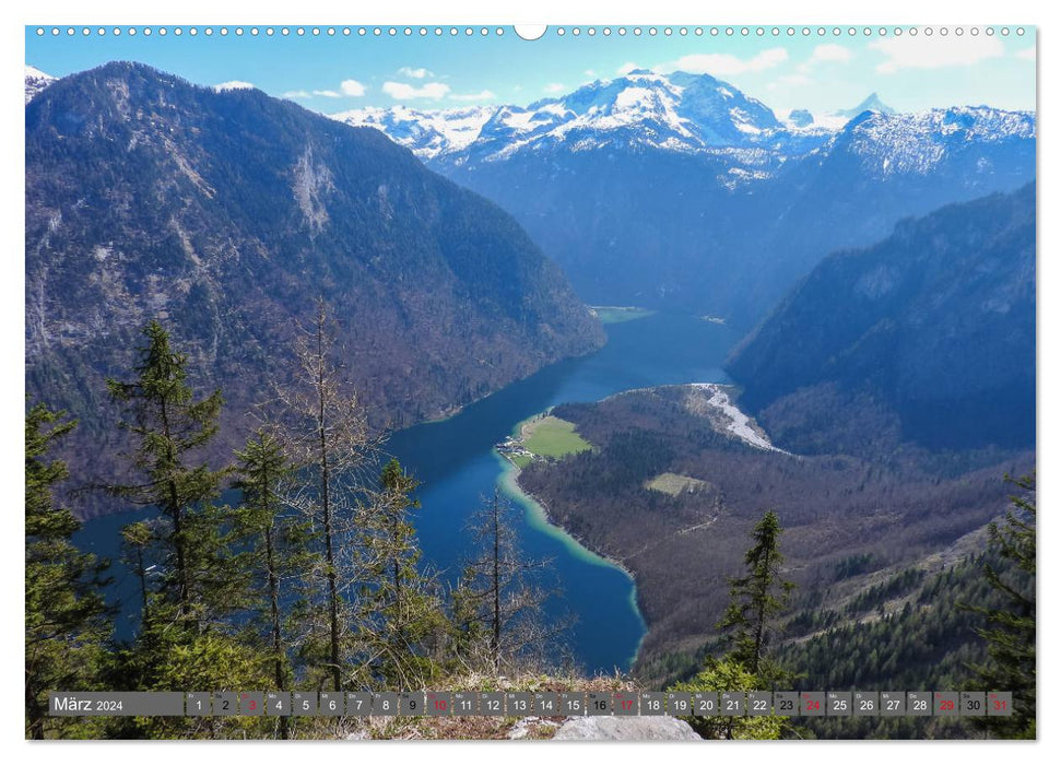 Randonnée au Königssee (calendrier mural CALVENDO 2024) 