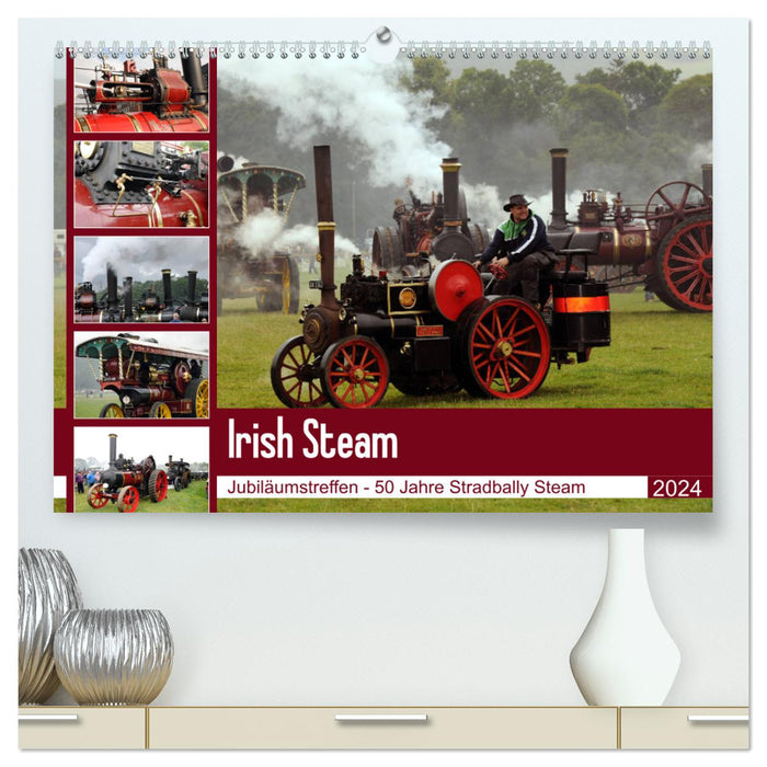 Irish Steam - 50th Steam Meeting in Stradbally (CALVENDO Premium Wall Calendar 2024) 